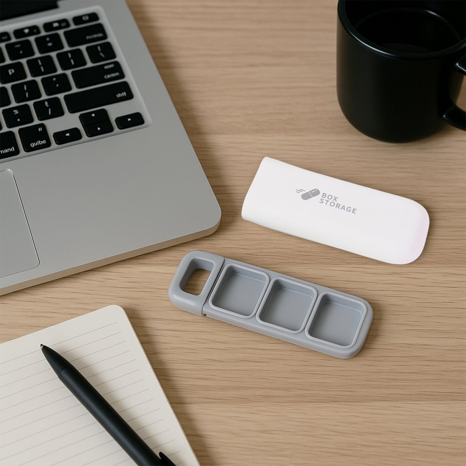 Portable 1 Pc Pill Storage Box with 3 Compartments Portable 1 Pc Pill Storage Box with 3 Compartments